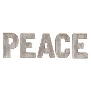 PEACE Cutout Letters, 5/Set;