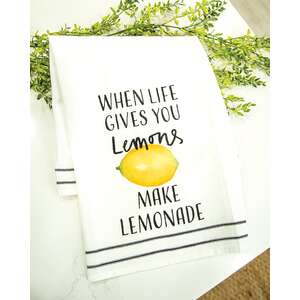 When Life Gives You Lemons Make Lemonade Dish Towel