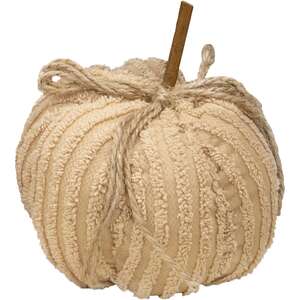 Cream Chenille Pumpkin