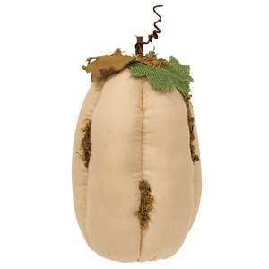 Mossy White Stuffed Pumpkin 11"