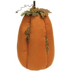 Mossy Orange Stuffed Pumpkin #CS38017