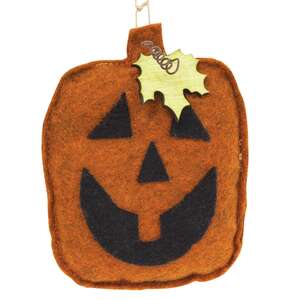 Jack O Lantern Felt Ornament;
