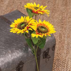Bright Yellow Sunflower Spray, 25"