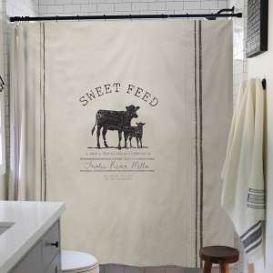 Sweet Feed Farmhouse Shower Curtain 28078