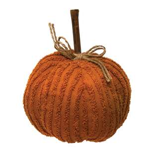 Medium Orange Chenille Pumpkin #CS377021