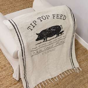 Tip Top Feed Farmhouse Throw 28076;