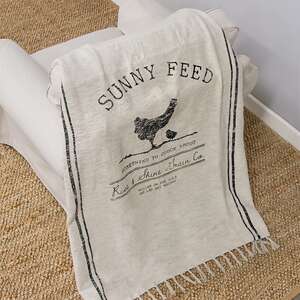 Sunny Feed Farmhouse Throw;