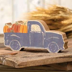 Chunky Blue Pumpkin Truck Sitter 35514