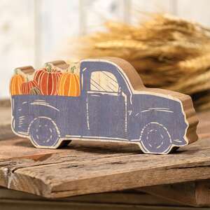Chunky Blue Pumpkin Truck Sitter 35514;