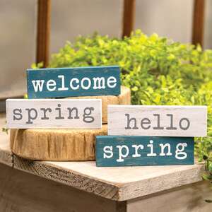 Welcome Spring Duo Mini Block, 4 Asstd. 35528;