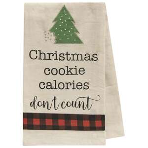 #54048 Christmas Cookie Calories Don't Count Dish Towel