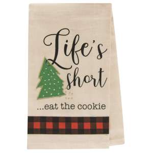 #54050 Life's Short...Eat the Cookie Dish Towel