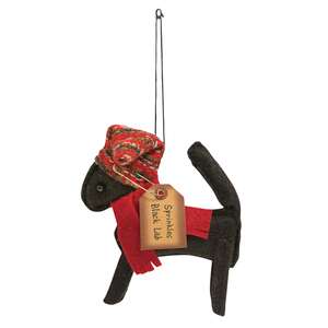 Sprinkles Black Lab Ornament;