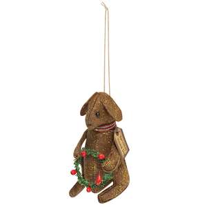Sprinkles Hound Dog Ornament;