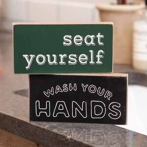 Sink Block Sign, 2 Asstd. 34965;