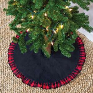 Buffalo Check Frill Mini Tree Skirt 14445;