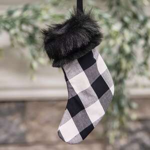 Black Buffalo Check Stocking 14463;