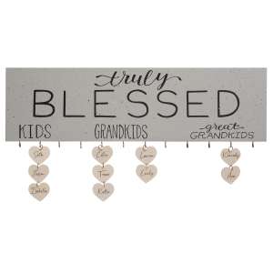 Truly Blessed Kids Tag Sign #35473