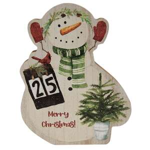 Merry Christmas Chunky Snowman Sitter