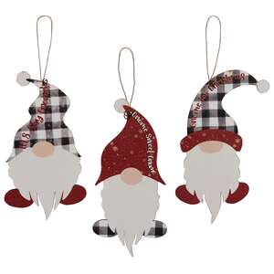 3/Set, Santa Gnome Ornaments