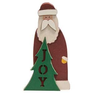 Joy Santa Wooden Sitter
