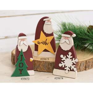 Joy Santa Wooden Sitter #35672
