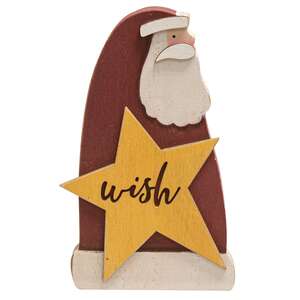 Wish Santa Wooden Sitter #35673