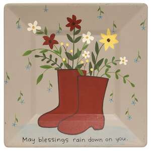 Rain Boot Square Plate