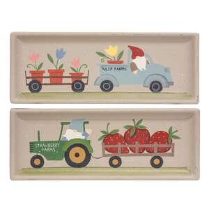 Farmer Gnome Trays, 2 Asstd. #35792