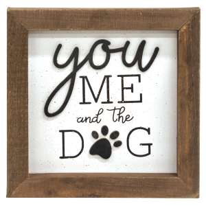 You Me and the Dog Shadowbox Frame #35826