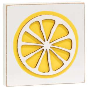 Lemon Icon Square Block #36051