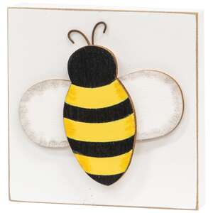 Bee Icon Square Block