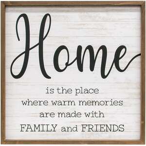 Home Framed Sign;