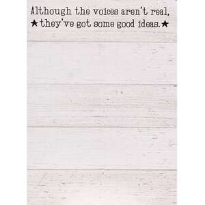 The Voices Aren't Real Mini Notepad 55003;