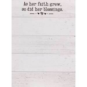 As Her Faith Grew Mini Notepad 55011;