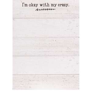 I'm Okay With My Crazy Mini Notepad 55013