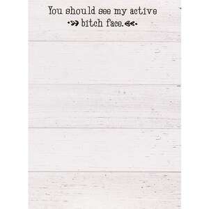 Active Bitch Face Mini Notepad 55017;