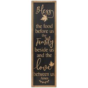 Bless the Food Engraved Wooden Sign