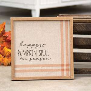 Happy Pumpkin Spice Season Feed Sack Frame 65182;