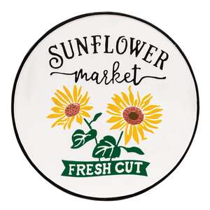 Sunflower Market Enamel Sign;