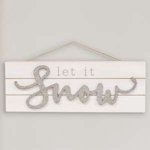 Sparkle Let It Snow Pallet Sign 91025