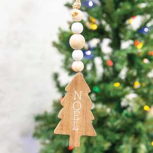 Noel Tree Beaded Ornament 91074;