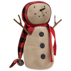 Jingles Snowman w/Buffalo Plaid Hat #CS38248