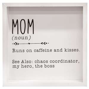 Mom Definition Framed Box Sign