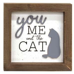 You Me and the Cat Shadowbox Frame #35831