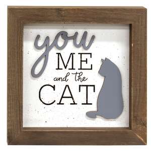 You Me and the Cat Shadowbox Frame