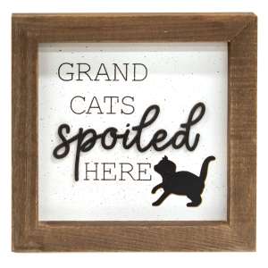 Grand Cats Spoiled Here Shadowbox Frame #35832