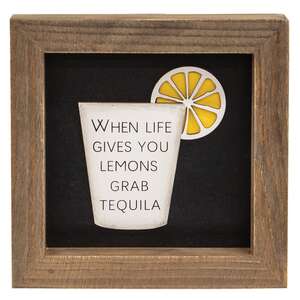 When Life Gives You Lemons Shadowbox Frame #35876