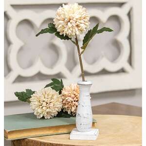 Curvy White Spindle Flower Holder 35954;