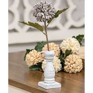 Medium White Spindle Flower Holder 35956;